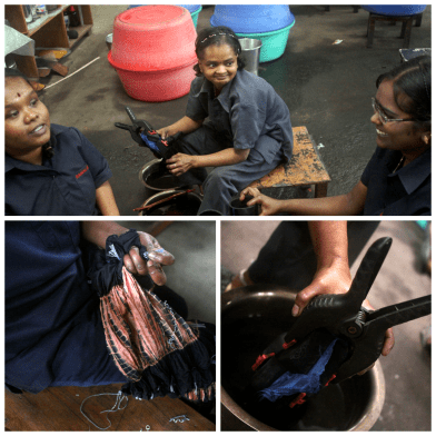 Natural dye textile studio in Munnar