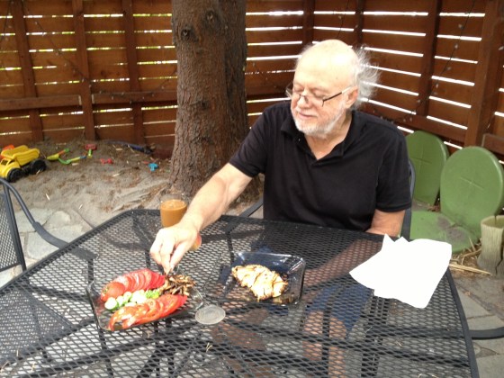 Breakfast on our porch