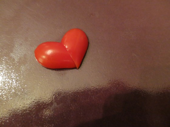 Never too old to learn how to do something new with a grape tomato!