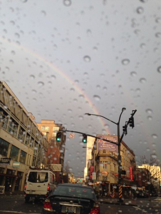 Rainbows and raindrops